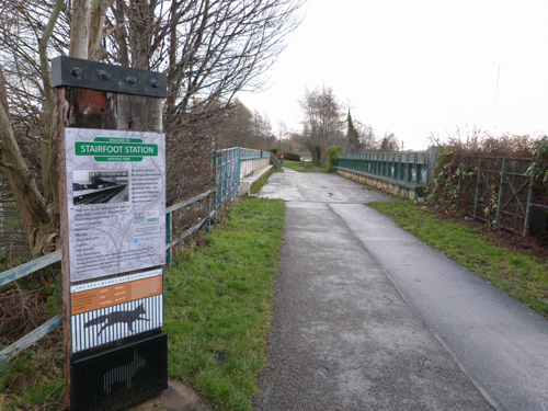 Disused Stairfoot station on the TPT