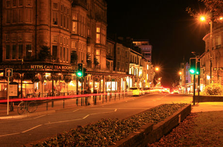 Crossing outside Bettys Harrogate