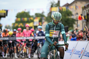 Biniam Girmay on Stage 8 TDF 2024