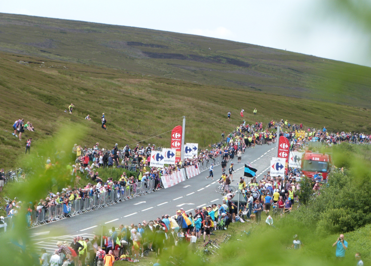 Tour de France Cote de Blubberhouses climb Tour de France Cote de Blubberhouses climb