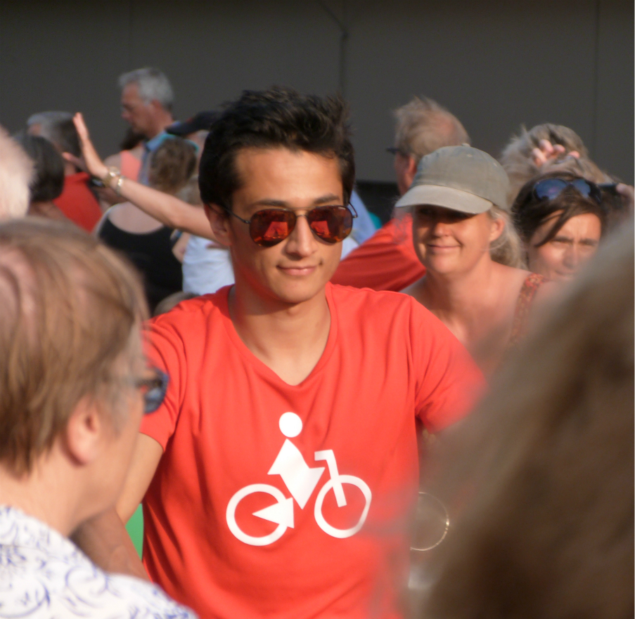 Bike rider in Caravane d' Utrecht