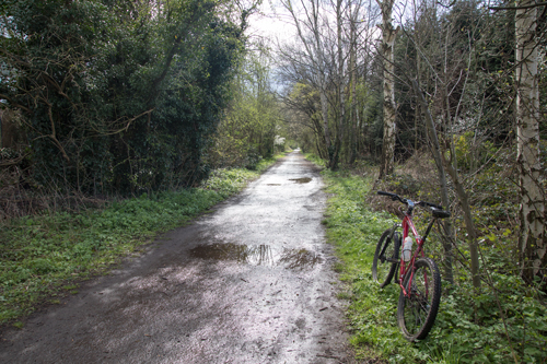 Railway path leaving Doncaster