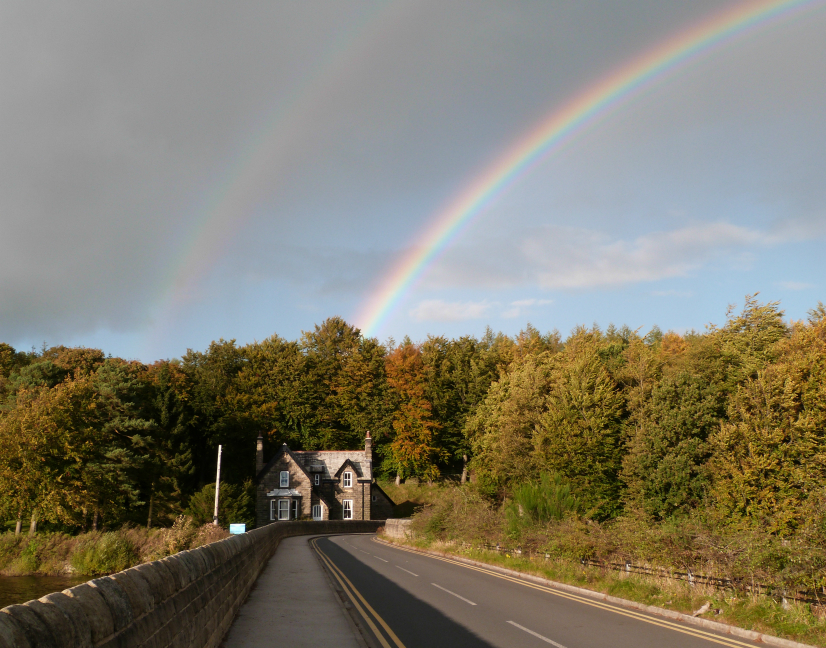 Road over Fewston reservoir, Harrogate
