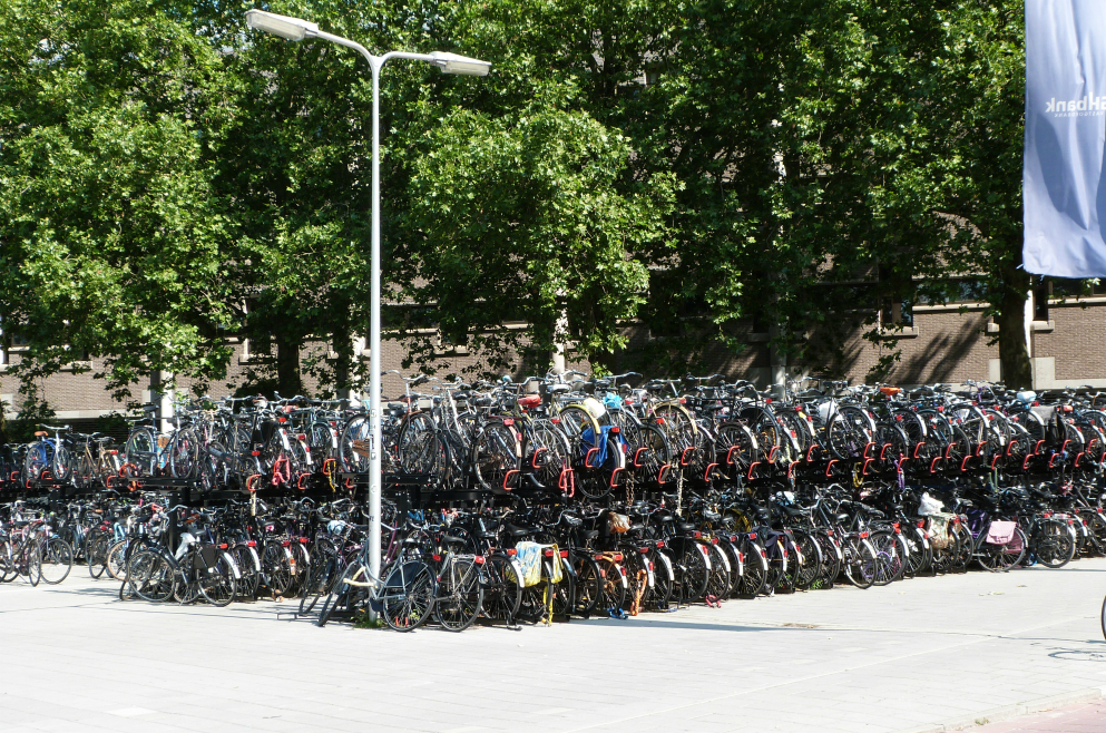 Bike parking in Utrecht