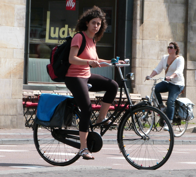 Cyclist in Netherlands
