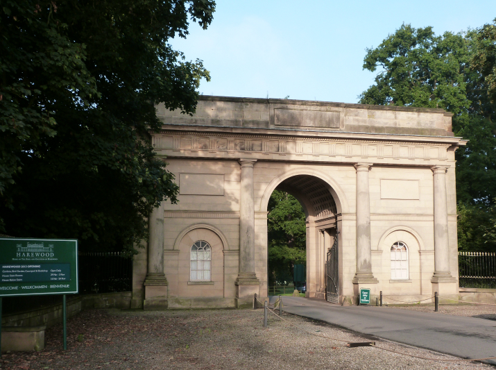 Harewood House gateway Harewood House gateway