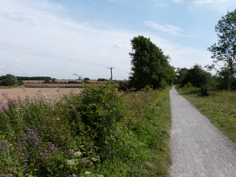 Harland Way through farmland