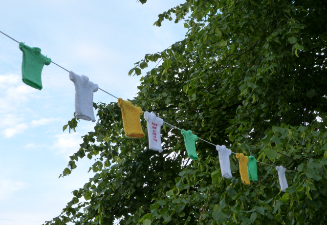 Tour de France bunting in Harrogate Tour de France bunting in Harrogate