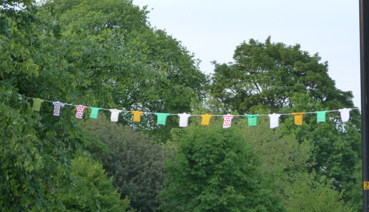 Tour de France bunting in Harrogate Tour de France bunting in Harrogate