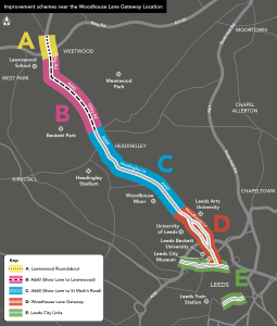 Cycle infrastructure plans, Headingley to Leeds