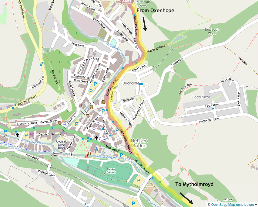 Tour de France 2014 route through Hebden Bridge Tour de France 2014 route through Hebden Bridge