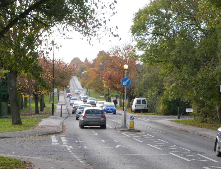 Hookstone Chase, uphill towards Wetherby Road Hookstone Chase, uphill towards Wetherby Road