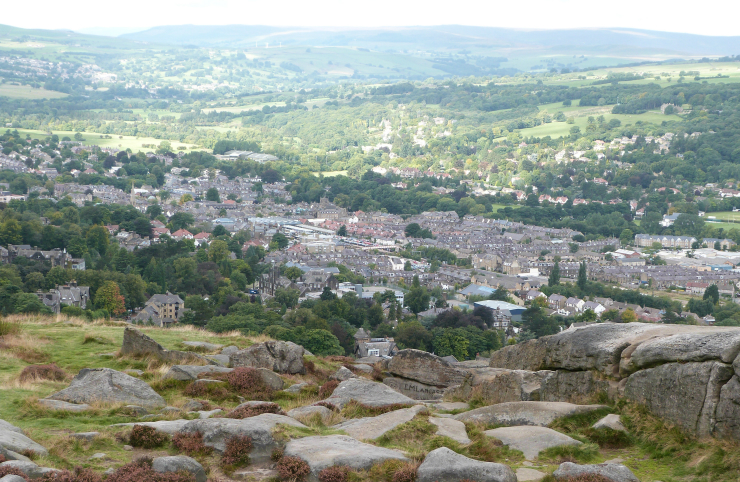 Ilkley from Ilkley Moor