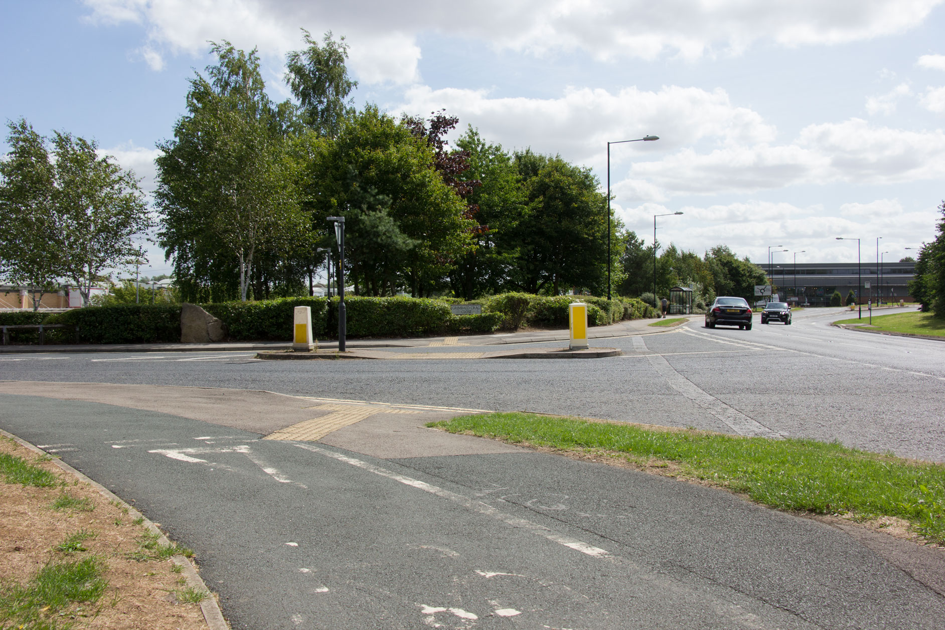 B6164 cycle path stops without warning B6164 cycle path stops without warning