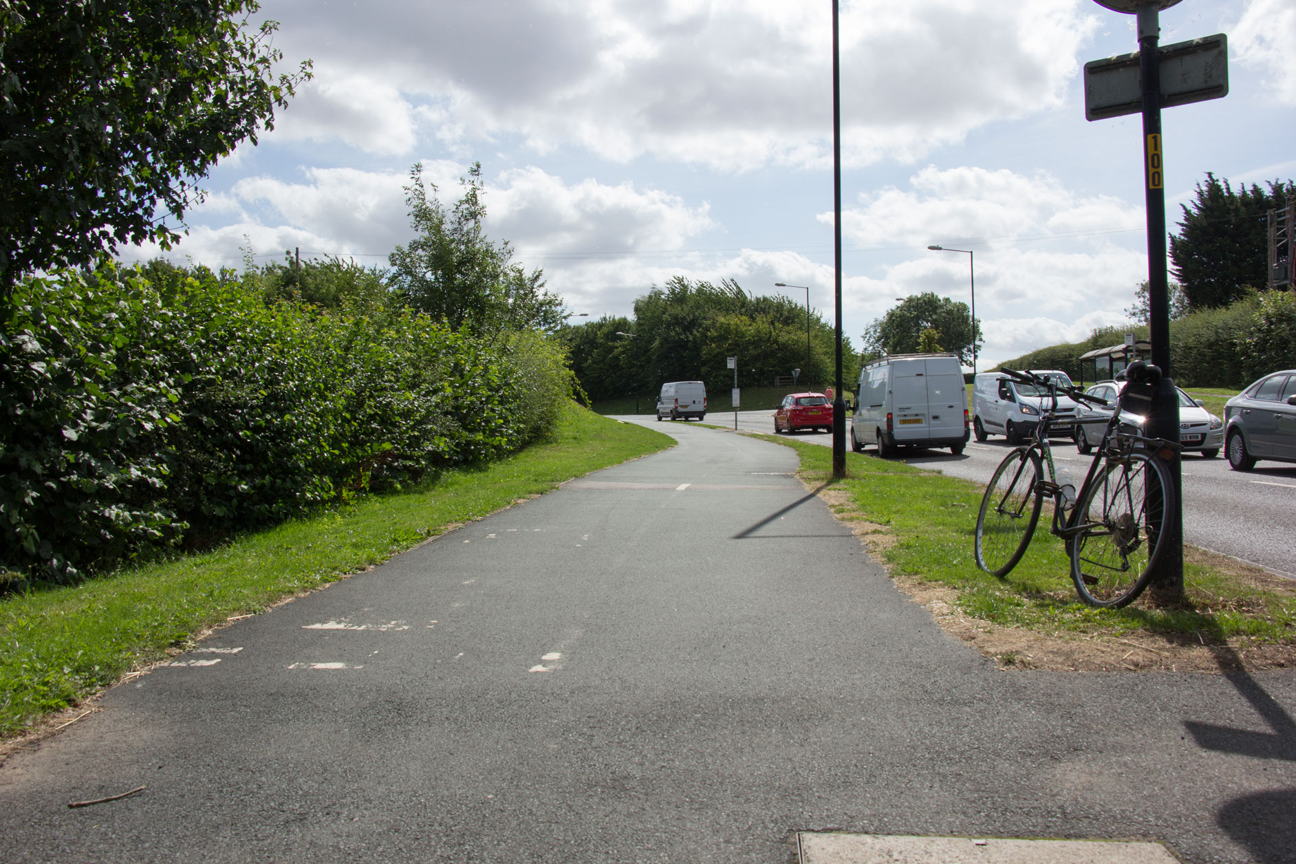 Cycle path by B6164 Knaresborough Cycle path by B6164 Knaresborough