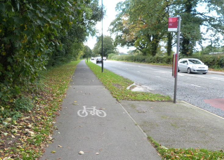 Cycle path by A59 from Knaresborough Cycle path by A59 from Knaresborough