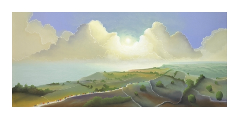 Yorkshire Coast, by Mackenzie Thorpe