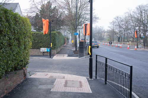 Junction with Hill Rise Avenue and Harlow Moor Road