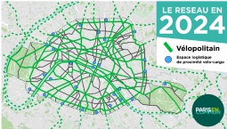 Paris cycle network 2024