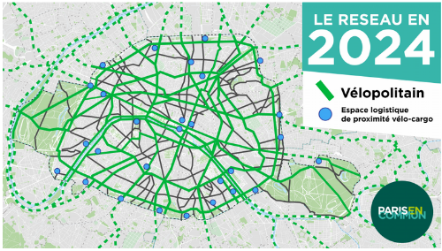 Paris cycle network 2024