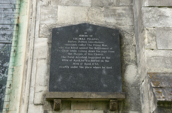 Flying Man of Pocklington plaque, Pocklington church
