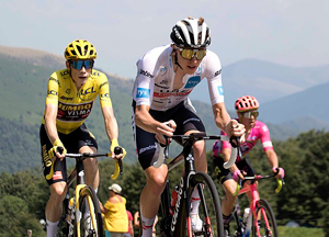 Pogacar and Vingegaard at the Tour de France