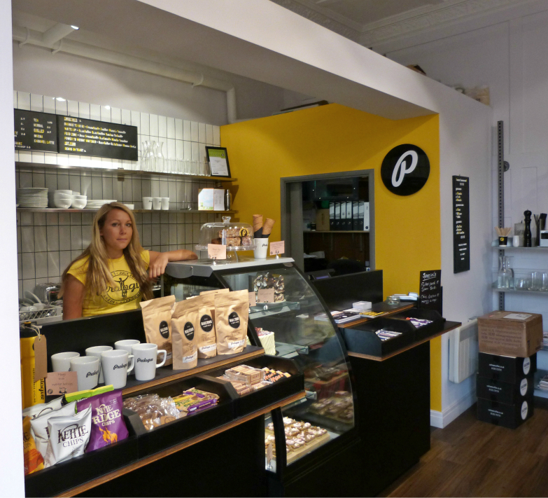 Café, Prologue Cycling, Harrogate