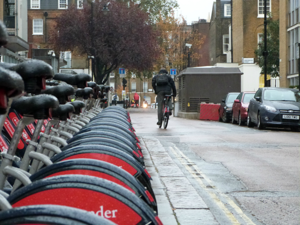 Santander bikes near King's Cross