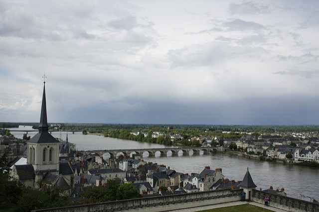 Saumur, river Loire & bridge