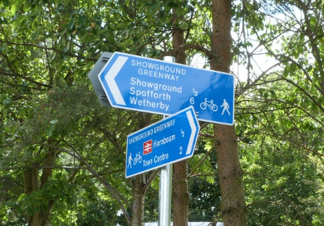 Showground Greenway Signs for Yorkshire Showground Greenway