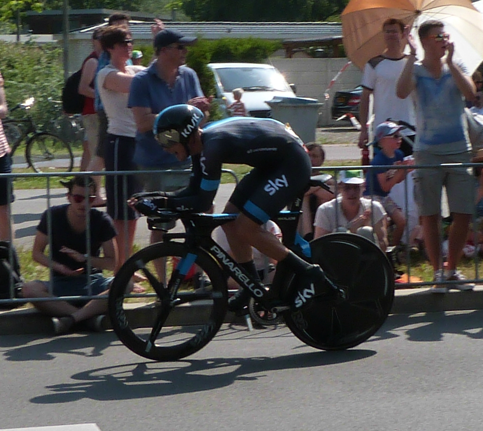 Poels' colleague Luke Rowe at the Tour de France