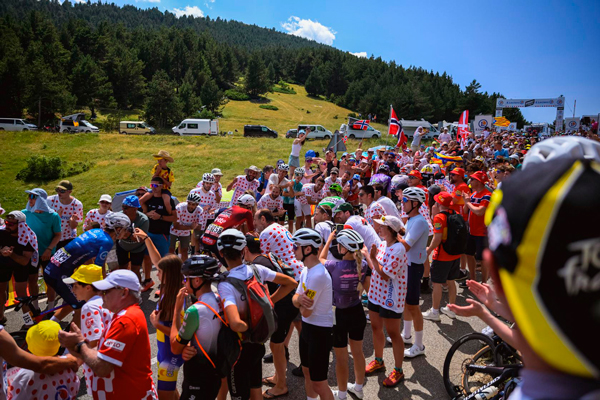 Stage 3 of the Tour de France on the Col de Toses, by ASO/Charly Lopez