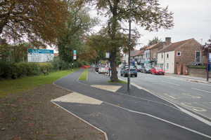 Tadcaster Road Bus stop bypass on Tadcaster Road, York