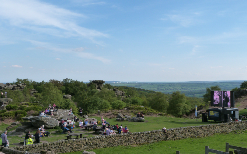 Tour de Cinema at Brimham Rocks, summer 2014