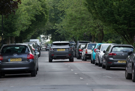 Parking on a residential street in Harrogate