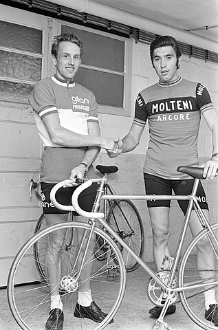 Joop Zoetemelk and Eddy Merckx